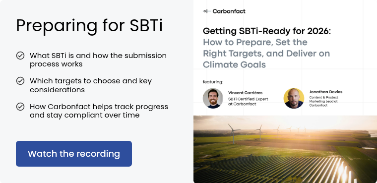 Preparing for SBTi &nbsp; &nbsp; What SBTi is and how the submission process works &nbsp; Which targets to choose and key considerations &nbsp; How Carbonfact helps track progress and stay compliant over time