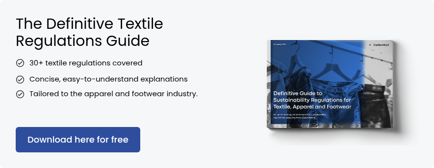 The Definitive Textile Regulations Guide 30+ textile regulations covered &nbsp; Concise, easy-to-understand explanations &nbsp; Tailored to the apparel and footwear industry. &nbsp;