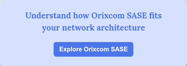 Understand how Orixcom SASE fits your network architecture &nbsp;