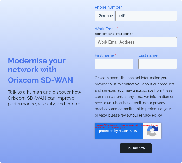 Modernise your network with Orixcom SD-WAN &nbsp; Talk to a human and discover how Orixcom SD-WAN can improve performance, visibility, and control.