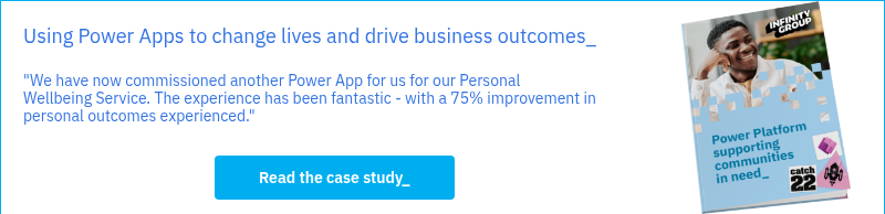 Using Power Apps to change lives and drive business outcomes_   "We have now commissioned another Power App for us for our Personal  Wellbeing Service. The experience has been fantastic - with a 75% improvement in personal outcomes experienced."  