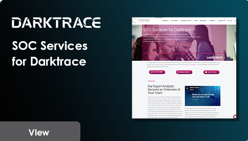 SOC Services for Darktrace