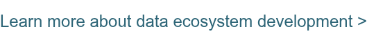 Learn more about data ecosystem development >