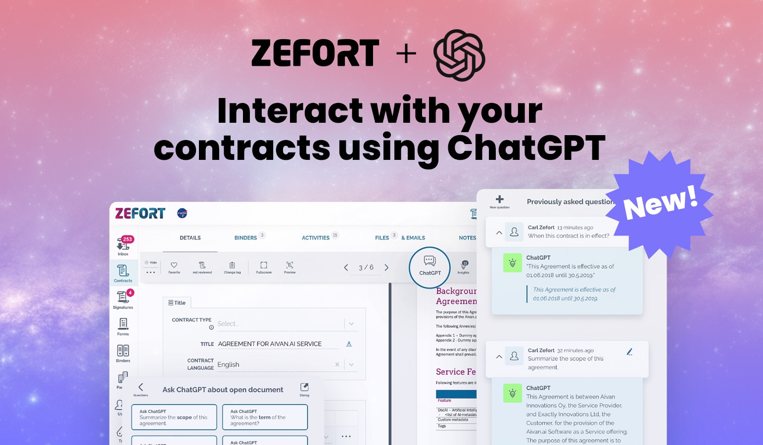 Zefort ChatGPT integration