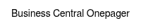 Business Central Onepager