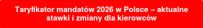 Taryfikator mandatów 2026 w Polsce – aktualne stawki i zmiany dla kierowców