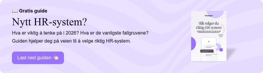 �� Gratis guide Nytt HR-system? &nbsp; Hva er viktig å tenke på i 2026? Hva er de vanligste fallgruvene? Guiden hjelper deg på veien til å velge riktig HR-system.