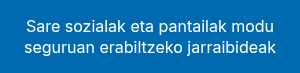 <p style="line-height: 1.295; font-weight: normal;">Sare sozialak eta pantailak modu seguruan erabiltzeko jarraibideak</p>