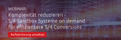 SAP S/4HANA Migration Sandbox Systeme