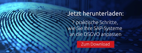 7 Praktische wie Sie Ihre SAP Systeme an die DSGVO anpassen