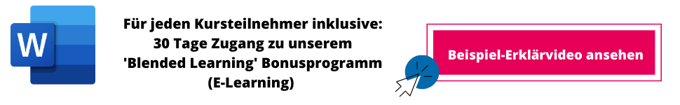 Word Erklärvideo E-Learning Programm kostenfrei für jeden Teilnehmer