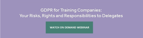 On Demand Webinar: GDPR for training companies