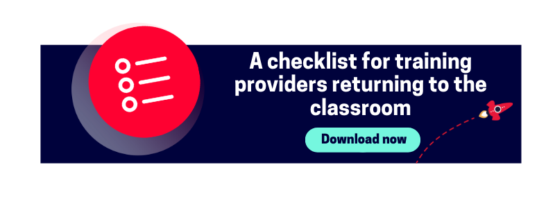 a checklist for training providers returning to the classroom