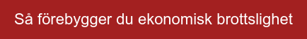 Så förebygger du ekonomisk brottslighet