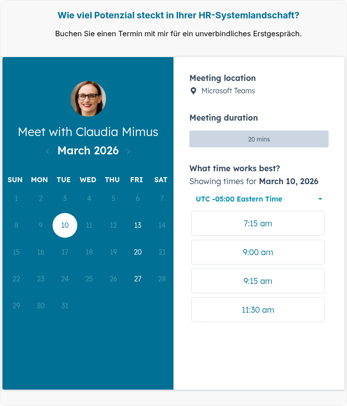 Wie viel Potenzial steckt in Ihrer HR-Systemlandschaft?