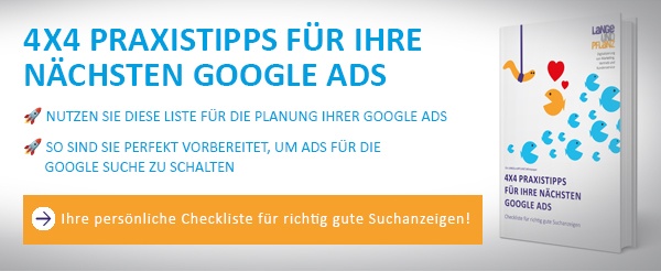 Checkliste 4x4 Praxistipps für Google Ads