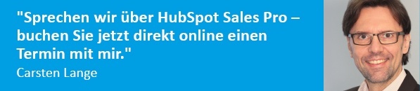 Beratung HubSpot Sales Pro