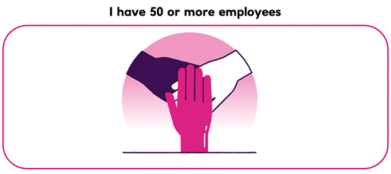 50 or more employees
