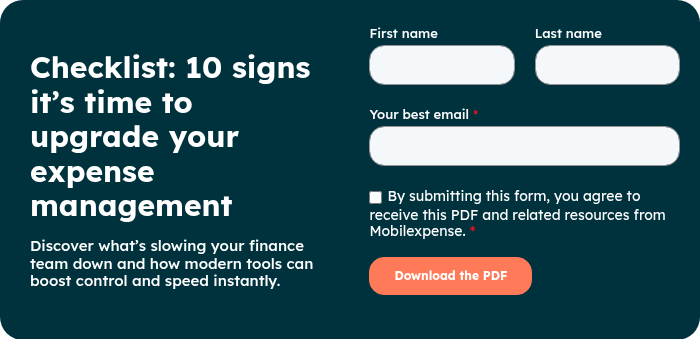 Checklist: 10 signs it’s time to upgrade your expense management Discover what’s slowing your finance team down and how modern tools can boost control and speed instantly.