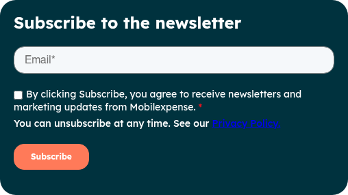 Subscribe to the newsletter