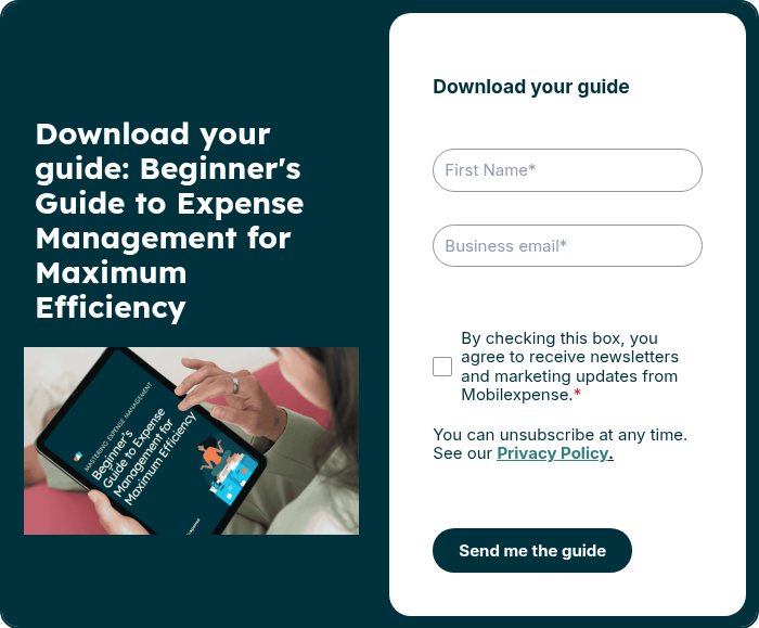 Download your guide: Beginner's Guide to Expense Management for Maximum Efficiency