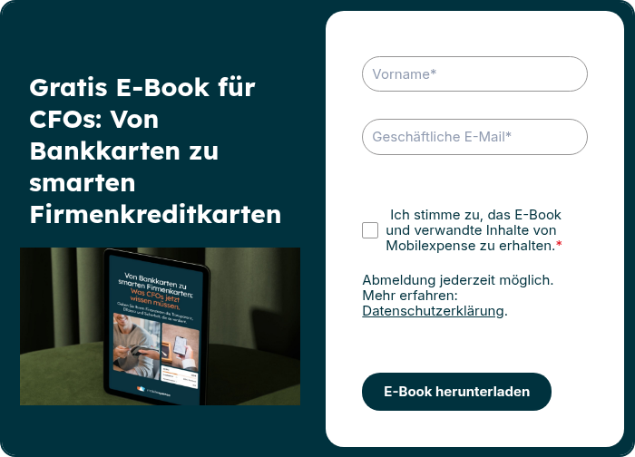 Gratis E-Book für CFOs: Von Bankkarten zu smarten Firmenkreditkarten