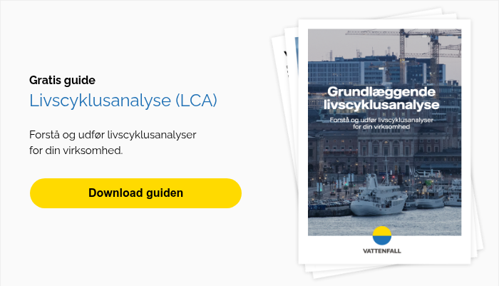 Gratis guide Livscyklusanalyse (LCA) Forstå og udfør livscyklusanalyser for din virksomhed. &nbsp;