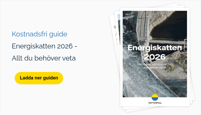 Kostnadsfri guide Energiskatten 2026 - Allt du behöver veta &nbsp;