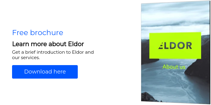Free brochure Learn more about Eldor Get a brief introduction to Eldor and our services.  