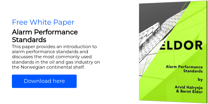 Free White Paper Alarm Performance Standards This paper provides an introduction to alarm performance standards and discusses the most commonly used standards in the oil and gas industry on the Norwegian continental shelf.  