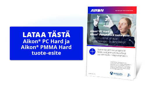 Lataa Aikon tuote-esite kovapintaisesta PC ja PMMA levyistä
