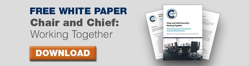 Chair and Chief Executive: Workign together - Download
