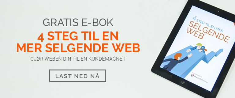Gratis eBok - 4 steg til en mer selgende web