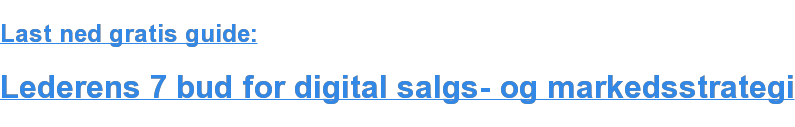 Last ned gratis guide: Lederens 7 bud for digital salgs- og markedsstrategi
