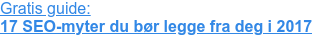 Gratis guide: 17 SEO-myter du bør legge fra deg i 2017