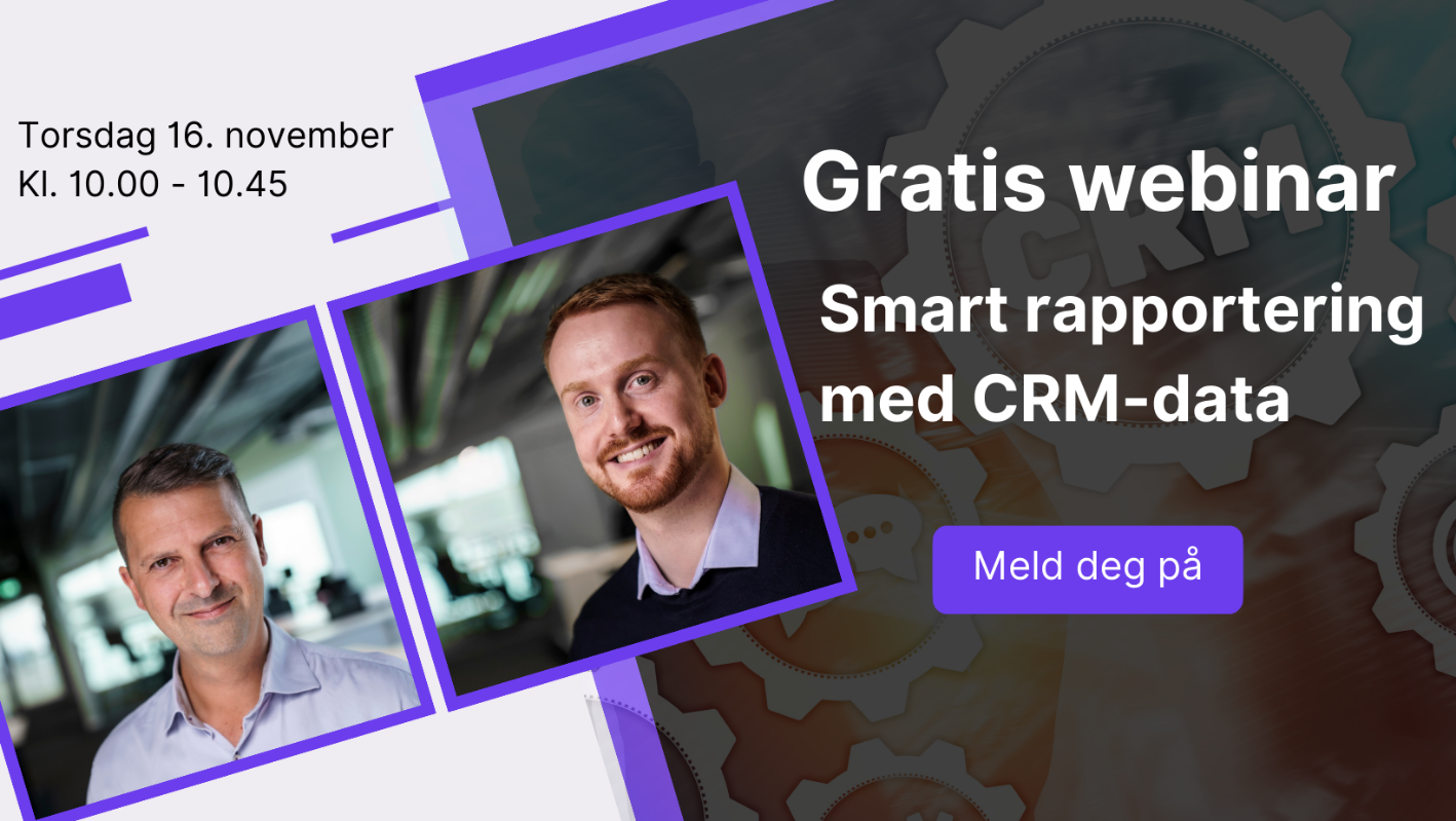 Banner webinar Smart rapportering med CRM-data (ny)