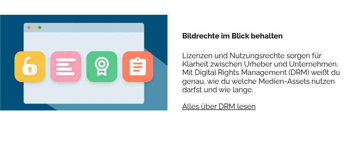 Lizenzen f&uuml;r Bilder managen