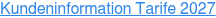 Kundeninformation Tarife 2027