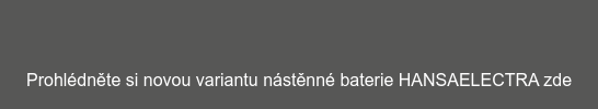 Prohlédněte si novou variantu nástěnné baterie HANSAELECTRA zde