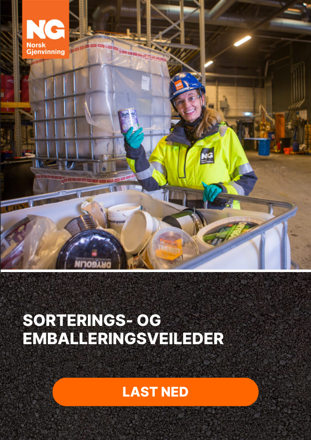 Knapp: Last ned sorterings- og emballeringsveileder