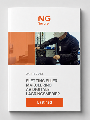 Last ned gratis guide for sikker sletting eller makulering av digitale lagringsmedier