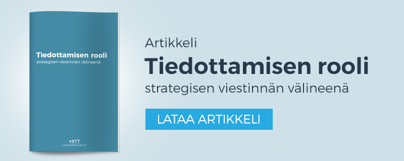 Artikkeli: Tiedottamisen rooli strategisen viestinnän välineenä