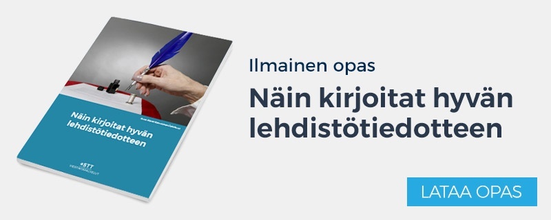 Näin kirjoitat hyvän lehdistötiedotteen