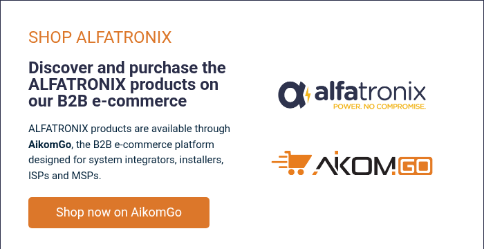 SHOP ALFATRONIX &nbsp; Discover and purchase the ALFATRONIX products on our B2B e-commerce &nbsp; ALFATRONIX products are available through AikomGO, the B2B e-commerce platform designed for system integrators, installers, ISPs and MSPs.