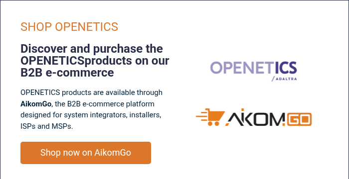 SHOP OPENETICS &nbsp; Discover and purchase the OPENETICSproducts on our B2B e-commerce &nbsp; OPENETICS products are available through AikomGo, the B2B e-commerce platform designed for system integrators, installers, ISPs and MSPs.