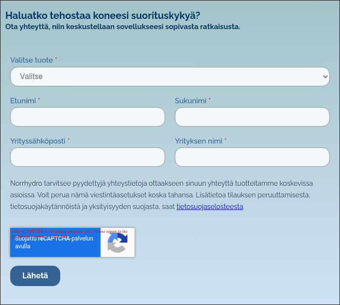 Haluatko tehostaa koneesi suorituskykyä? Ota yhteyttä, niin keskustellaan sovellukseesi sopivasta ratkaisusta.&nbsp; &nbsp; &nbsp;