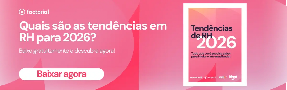 Imagem de capa de um relatório sobre as tendências em Recursos Humanos (RH) para 2026, destacando a importância de estar atualizado e preparado para o futuro do trabalho.