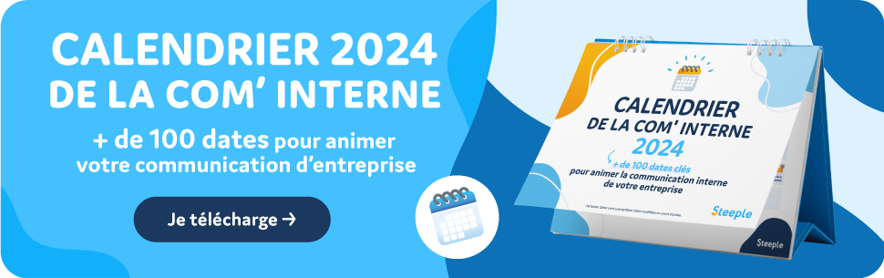 Calendrier communication interne 2024