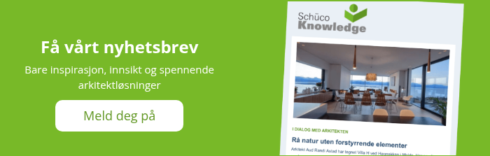 Få vårt nyhetsbrev Bare inspirasjon, innsikt og spennende arkitektløsninger