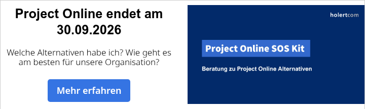 Project Online endet am 30.09.2026 &nbsp; Welche Alternativen habe ich? Wie geht es am besten für unsere Organisation?